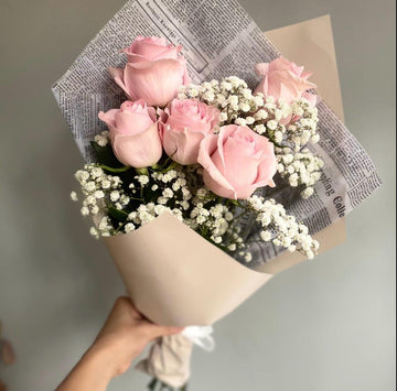 Baby Pink Roses Bouquet