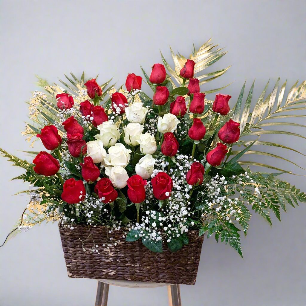 Queen & Love Flower Basket