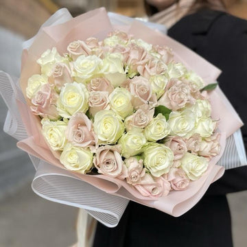 Pink and White Roses