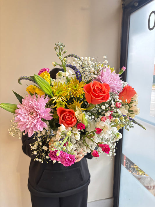 Marmalade Skies Bouquet in Vase
