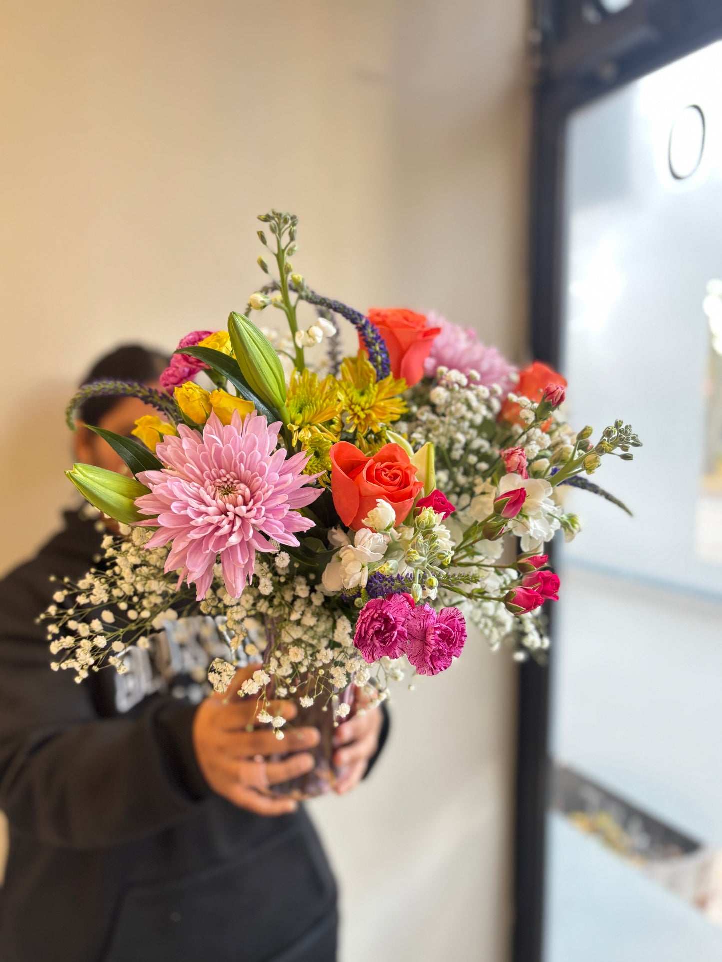 Marmalade Skies Bouquet in Vase