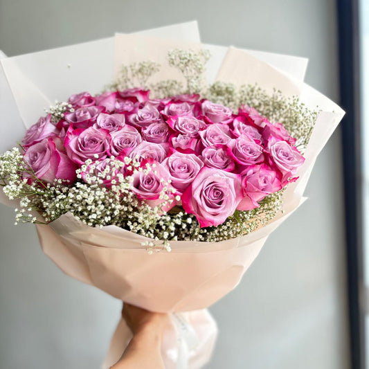 German Long-Stemmed Rose Bouquet