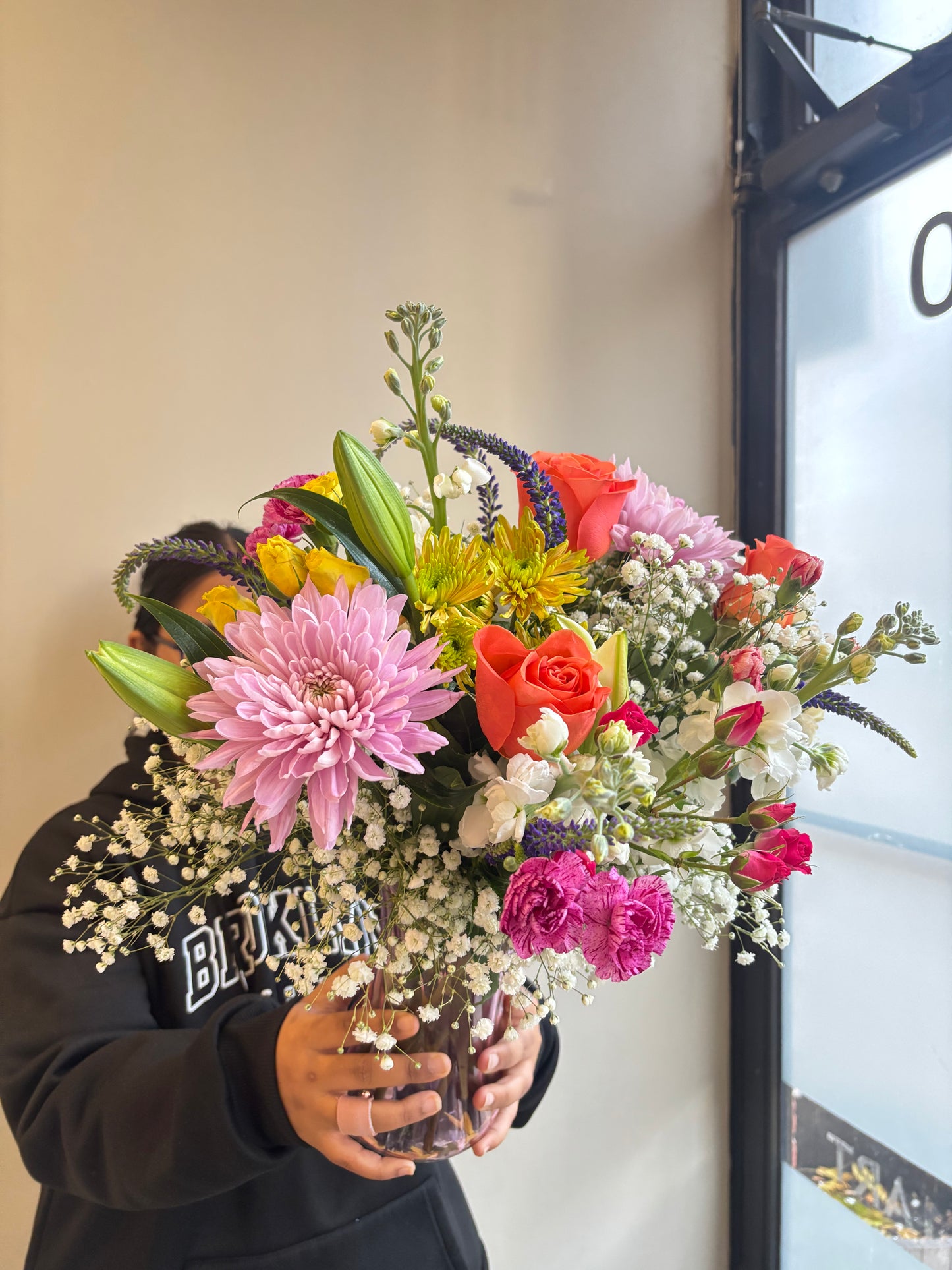 Marmalade Skies Bouquet in Vase