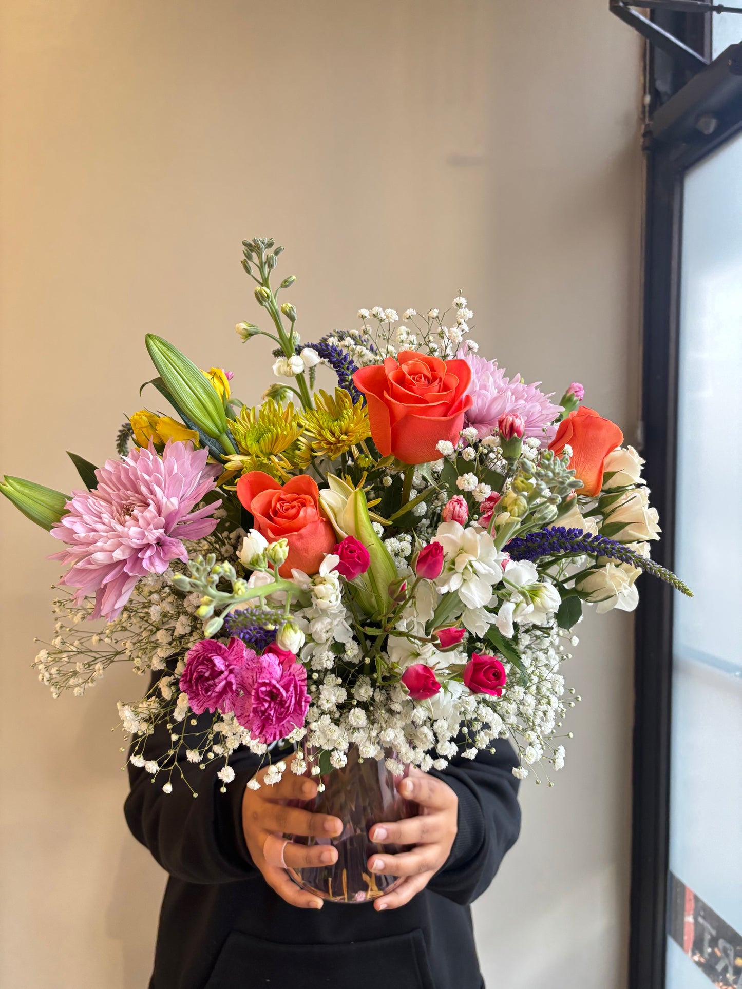 Marmalade Skies Bouquet in Vase