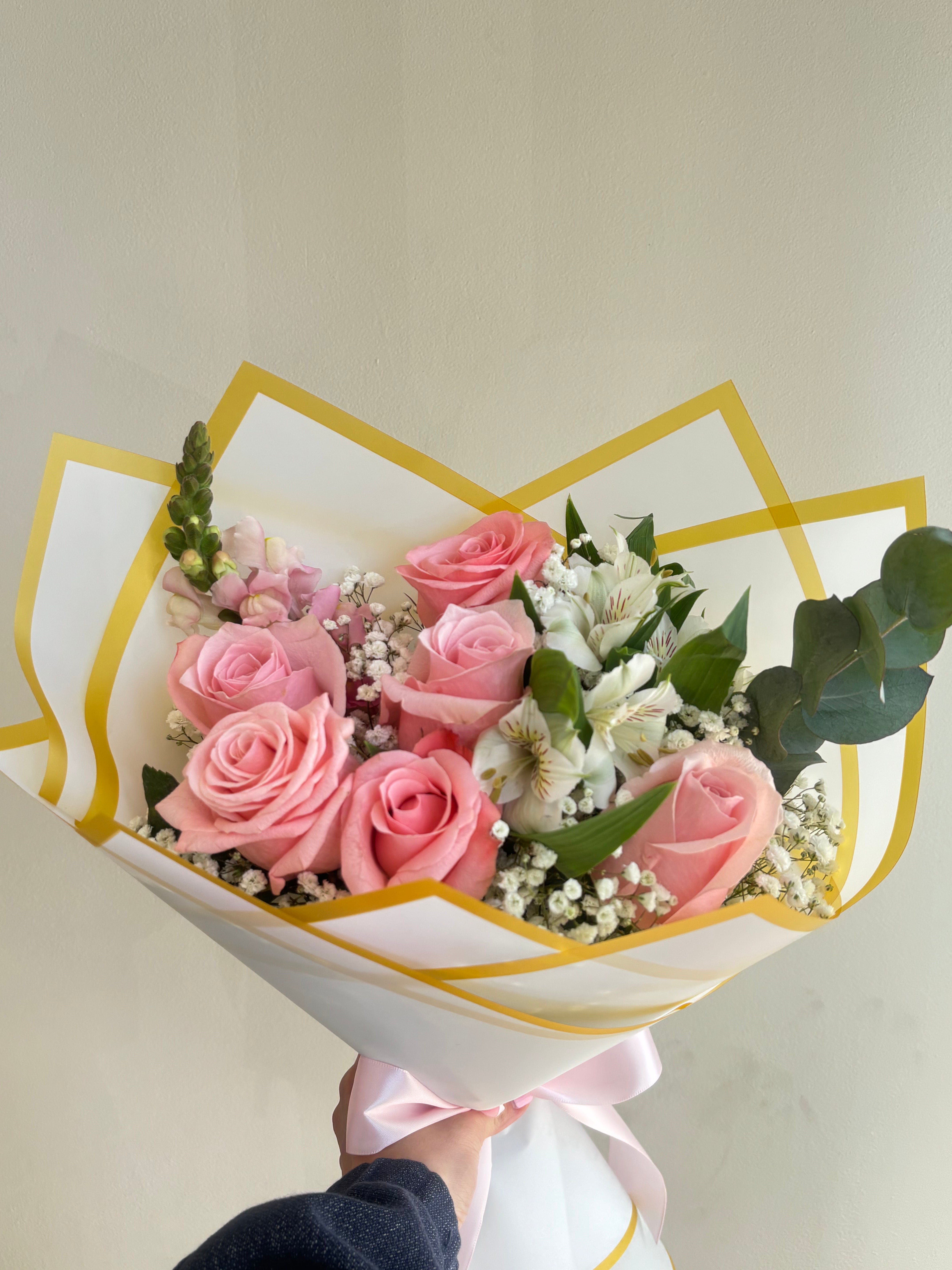 Baby Pink Roses Bouquet