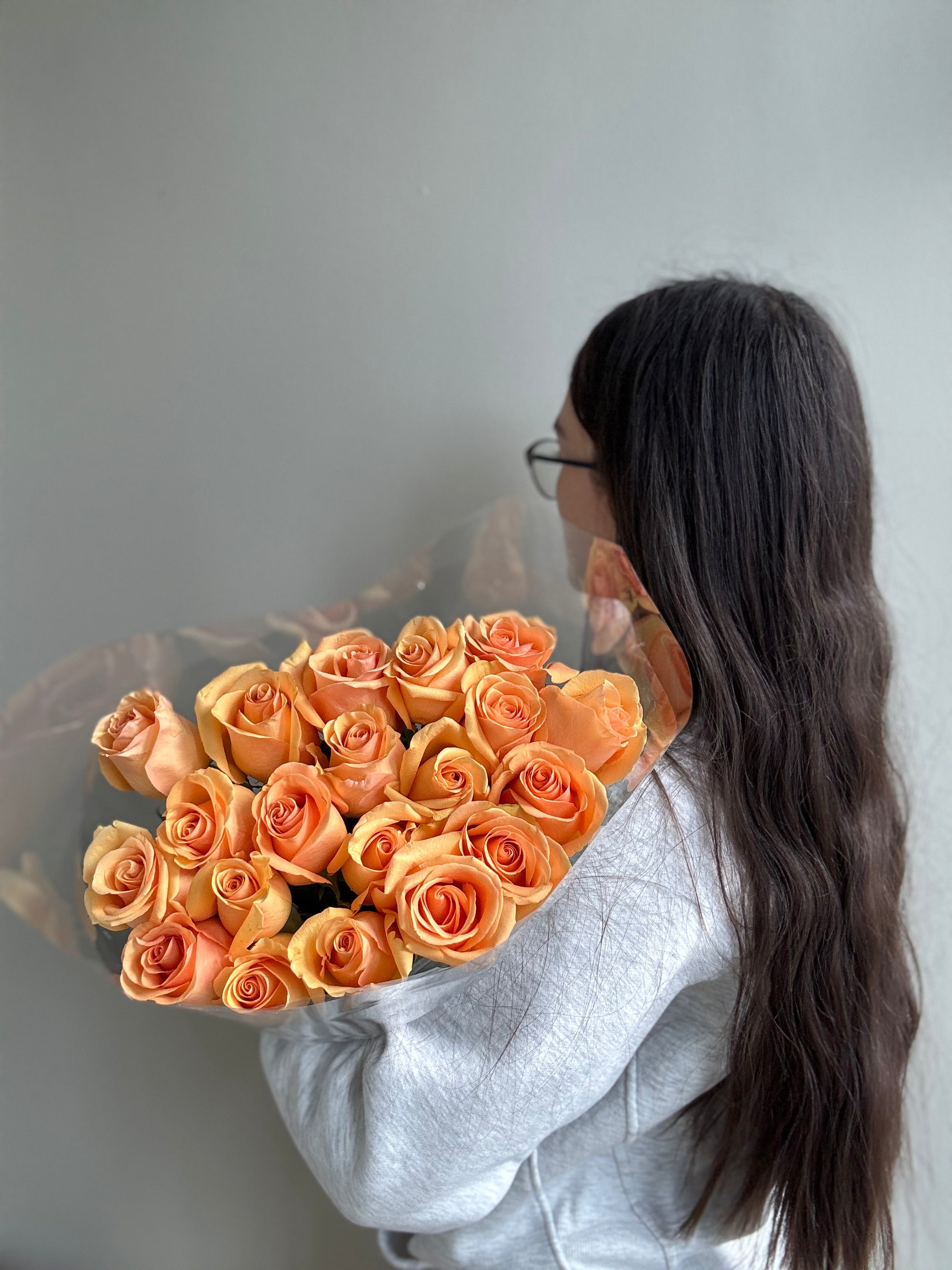 Orange Cream Roses