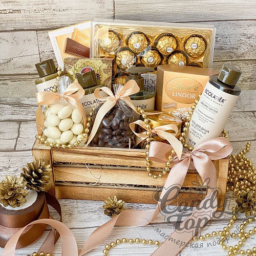 Luxury Golden Chocolate Basket