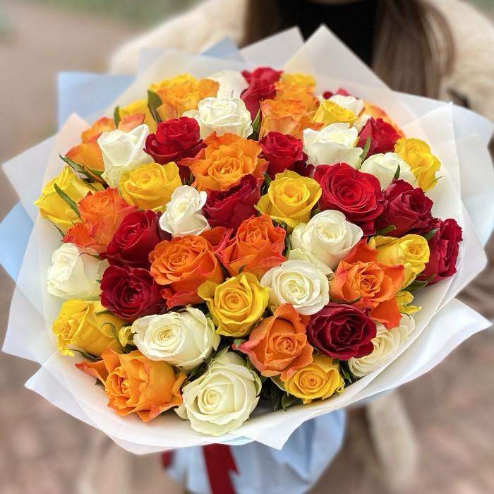Mixed Colour Roses Bouquet