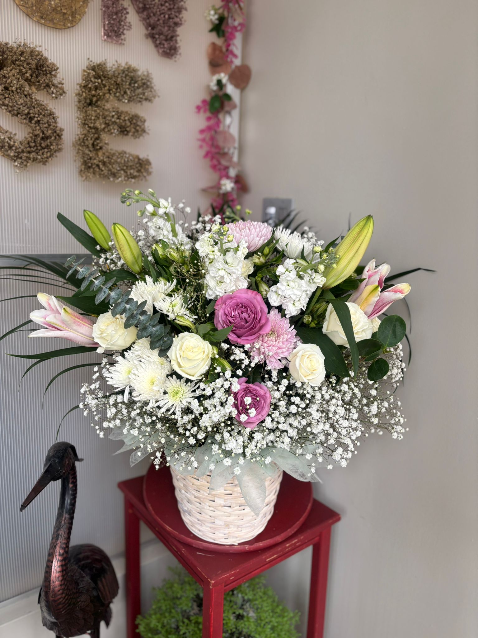 Soft Touch Tabletop Basket