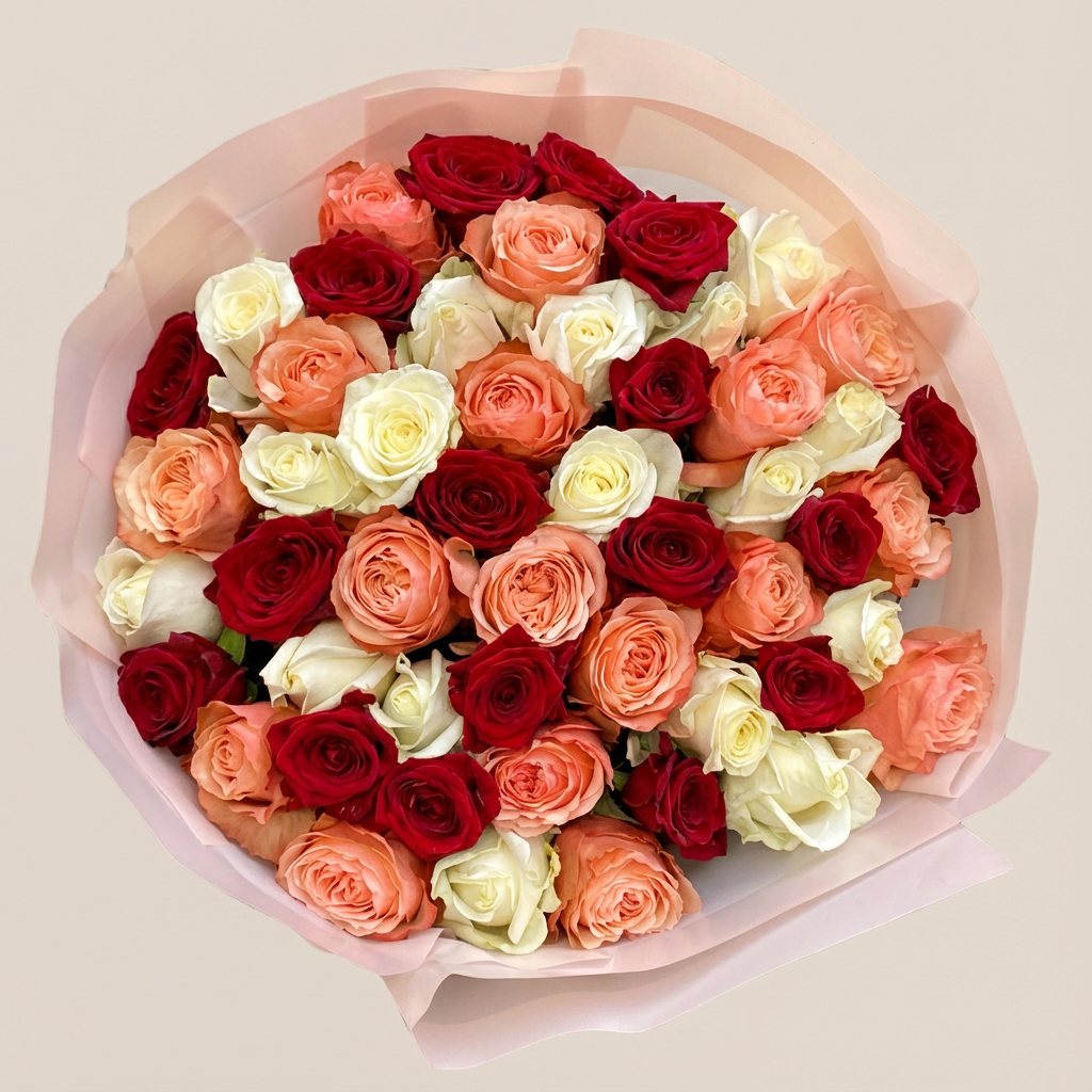 Colourful Mix Roses – Million Rose Flowers
