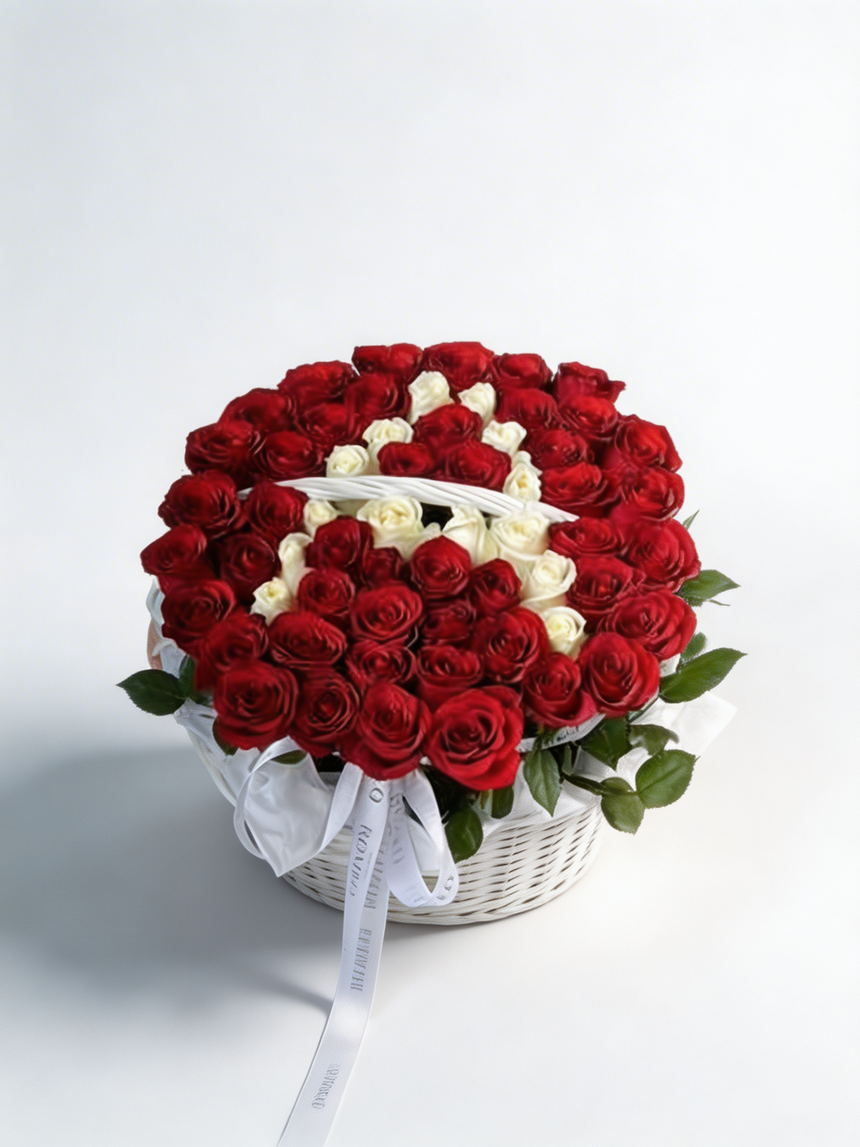 Custom Letter Roses Basket