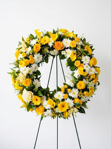 Golden Remembrance Wreath