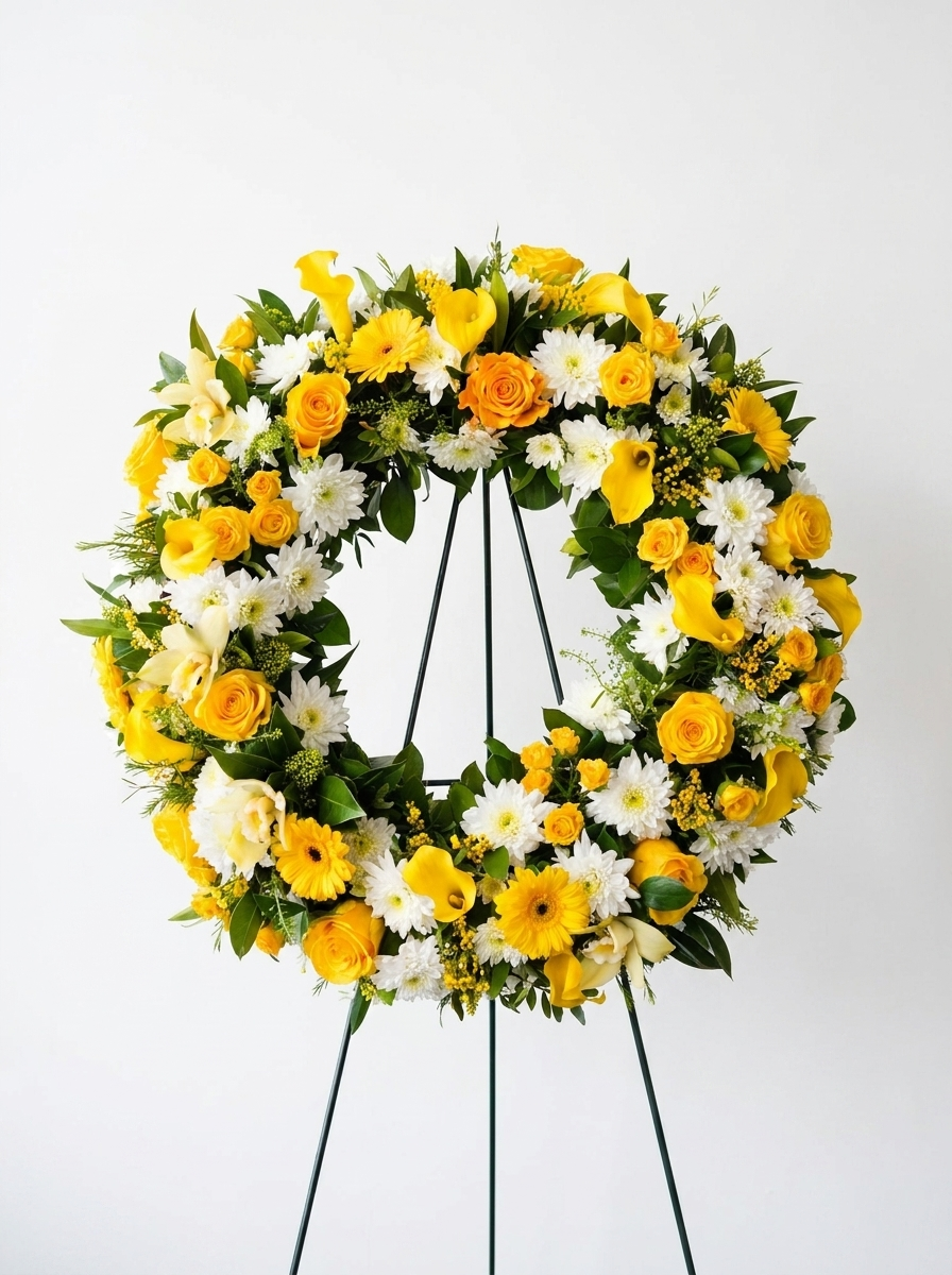 Golden Remembrance Wreath