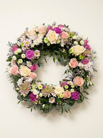 Rosy Whisper Wreath
