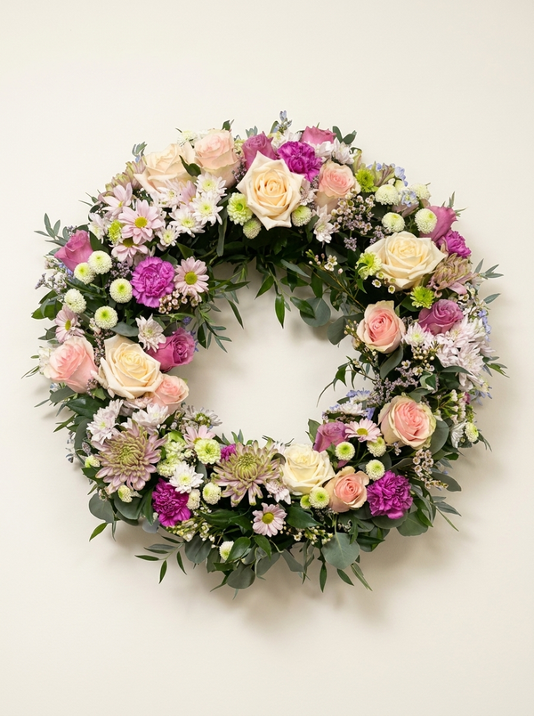 Rosy Whisper Wreath