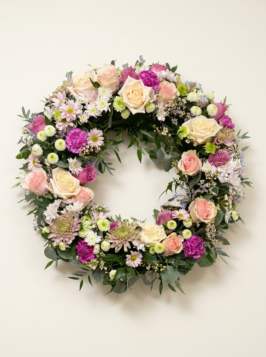 Rosy Whisper Wreath