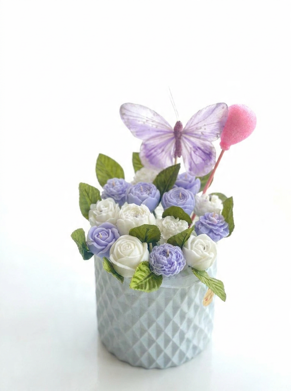 Lavender Lace Handmade Candle
