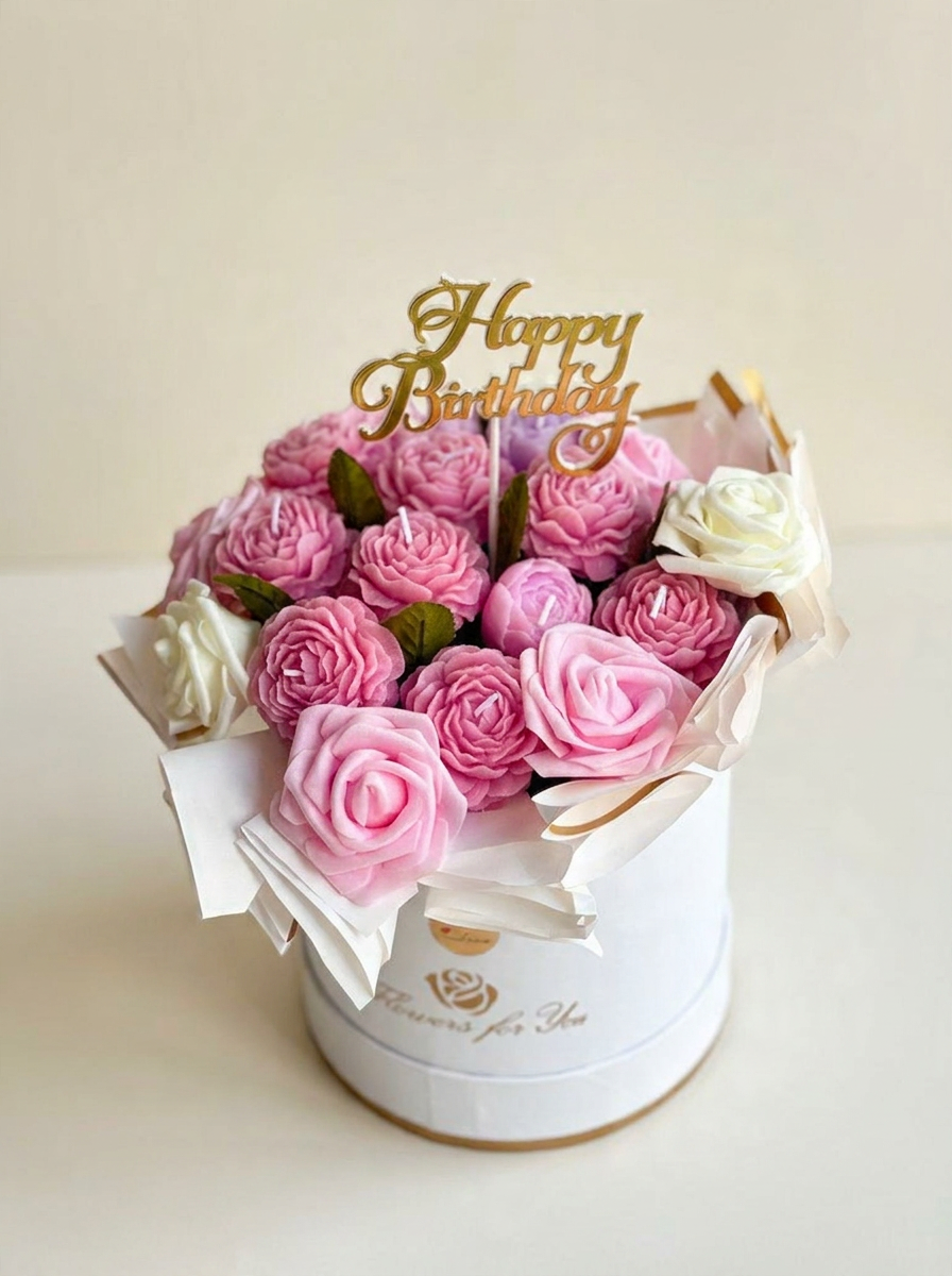 Birthday Bloom Handmade Candle