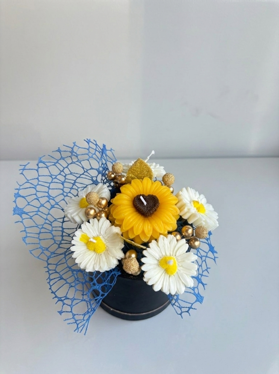 Sunflower Handmade Candle Box