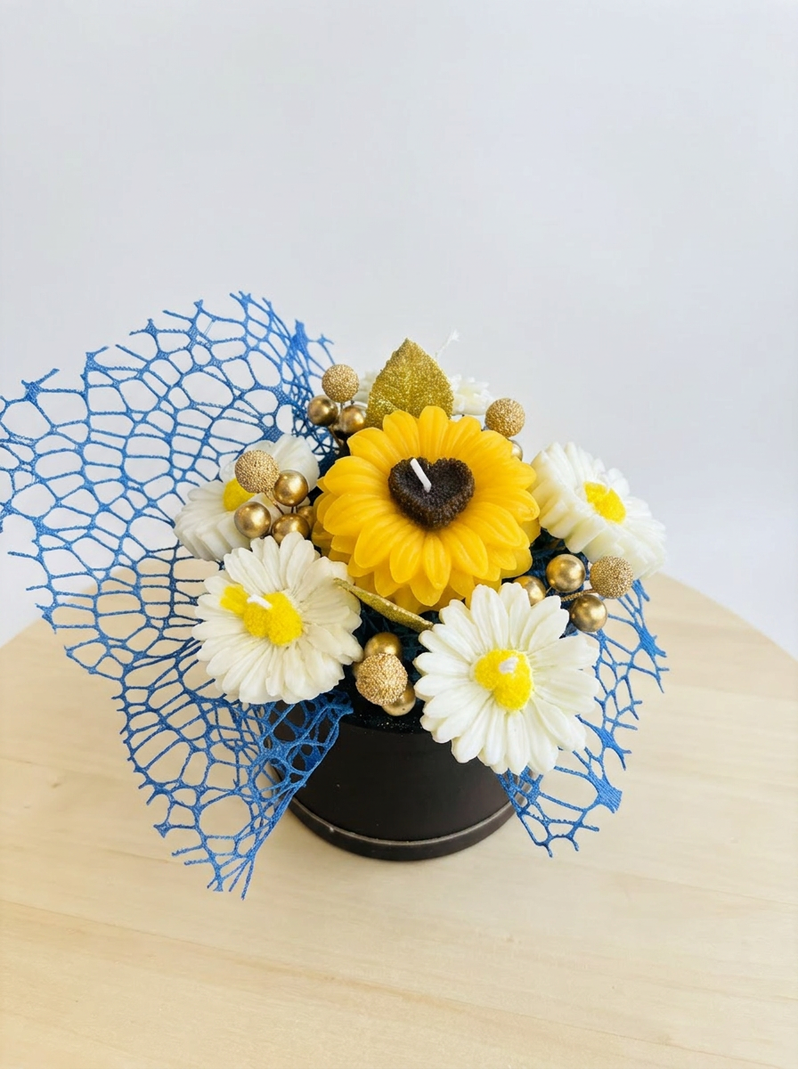 Sunflower Handmade Candle Box