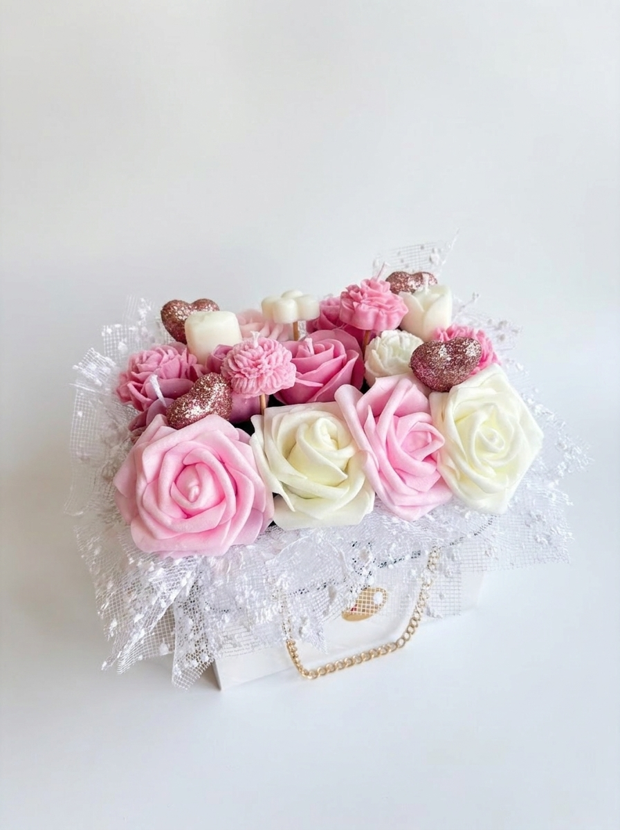 Champagne Rose Candle Bag