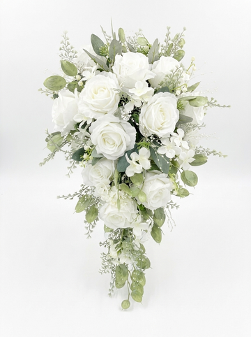 Ivory Falls Cascading Bridal Bouquet