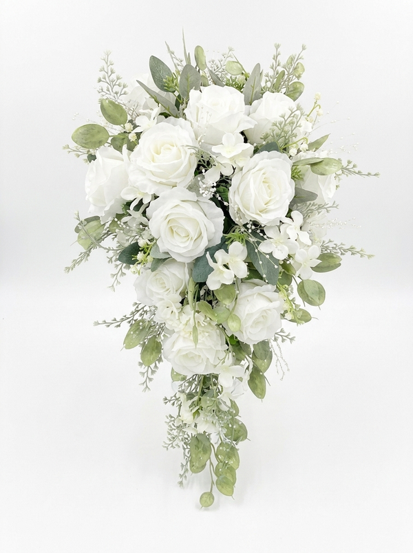 Ivory Falls Cascading Bridal Bouquet
