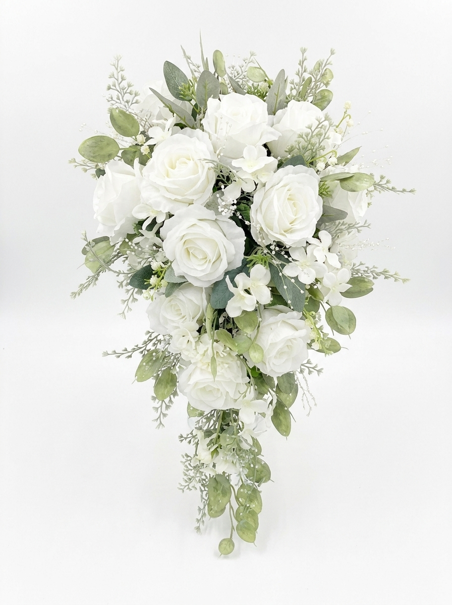 Ivory Falls Cascading Bridal Bouquet