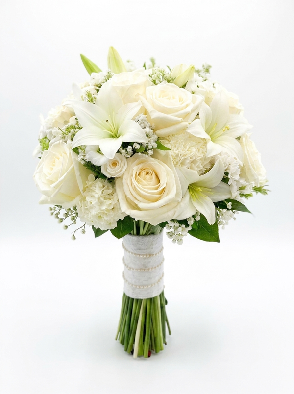 White Romance Bridal Bouquet