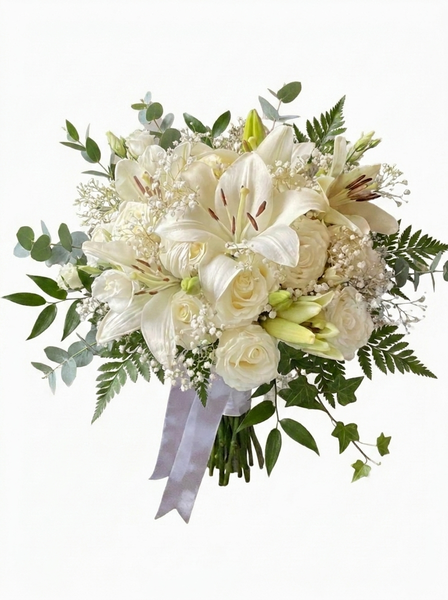 Serenade in White Bridal Bouquet