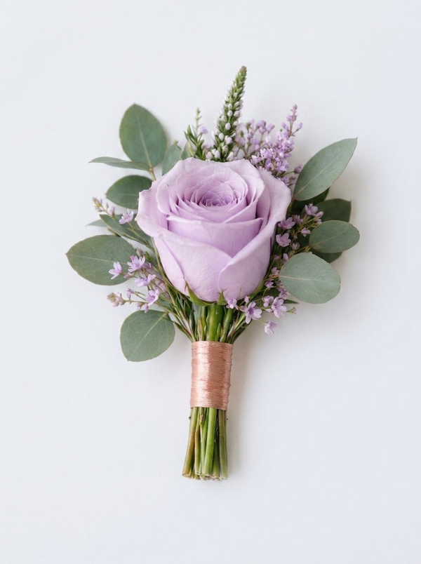 Lavender Love Boutonniere