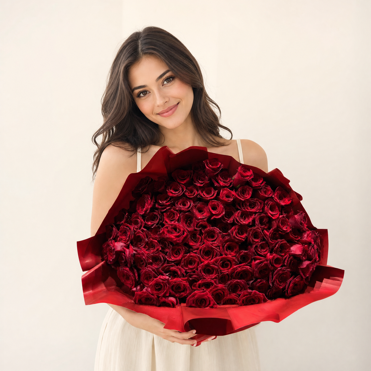 101 Long-Stemmed Red Roses Bouquet