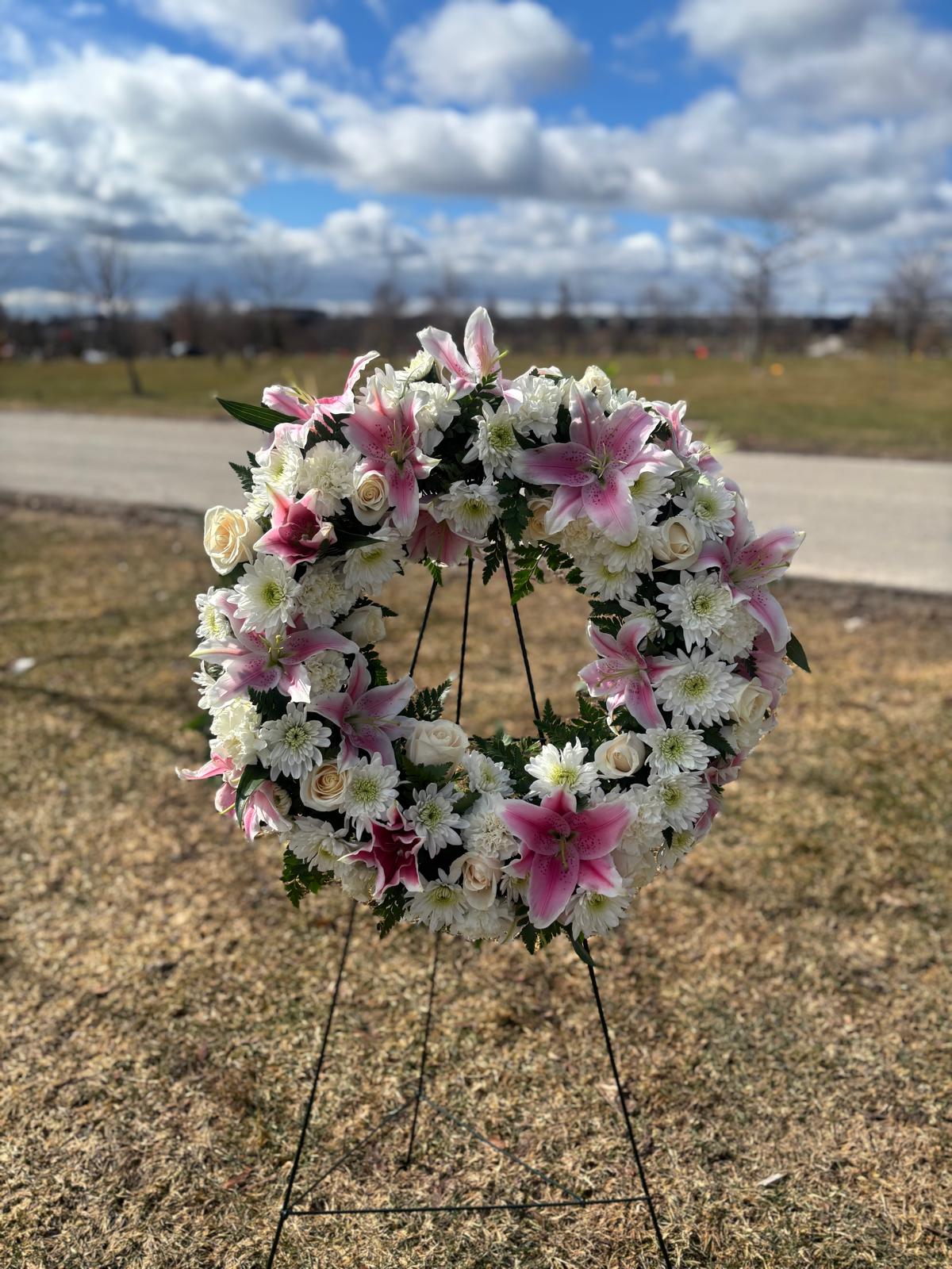 Angelic Comfort Funeral Wreath