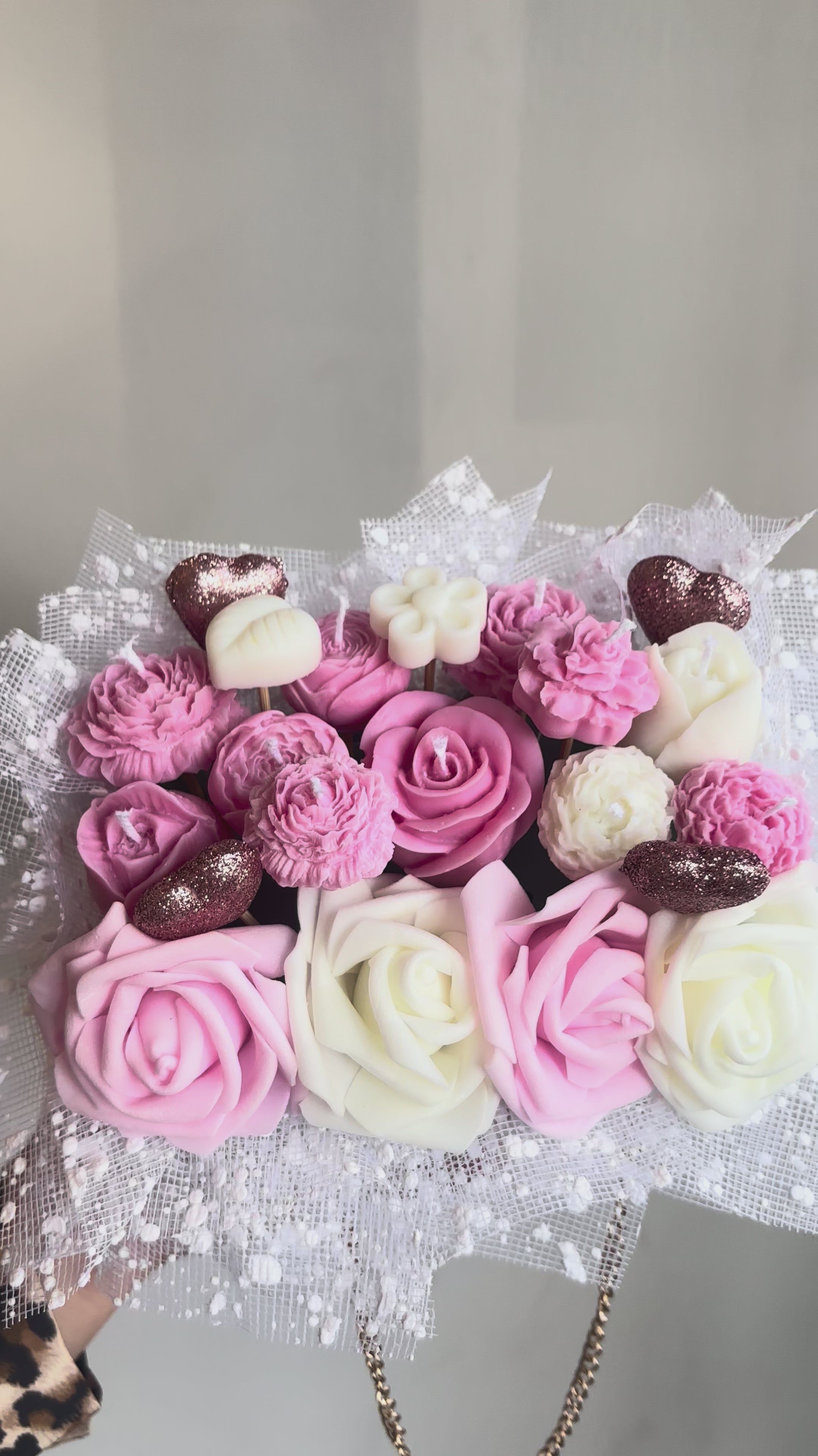 Champagne Rose Candle Bag