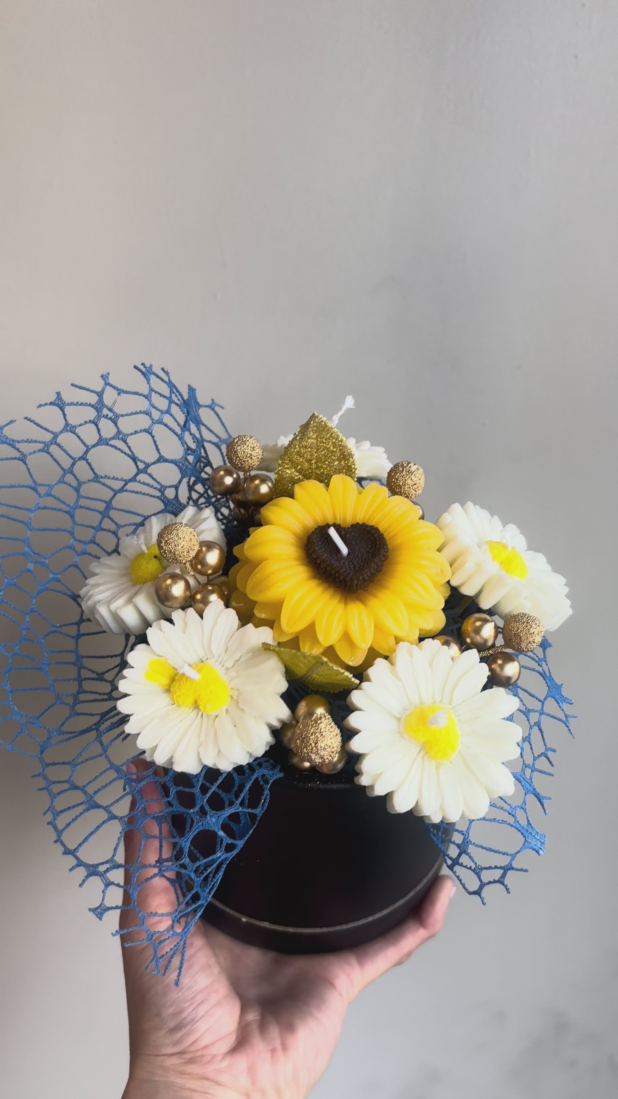 Sunflower Handmade Candle Box