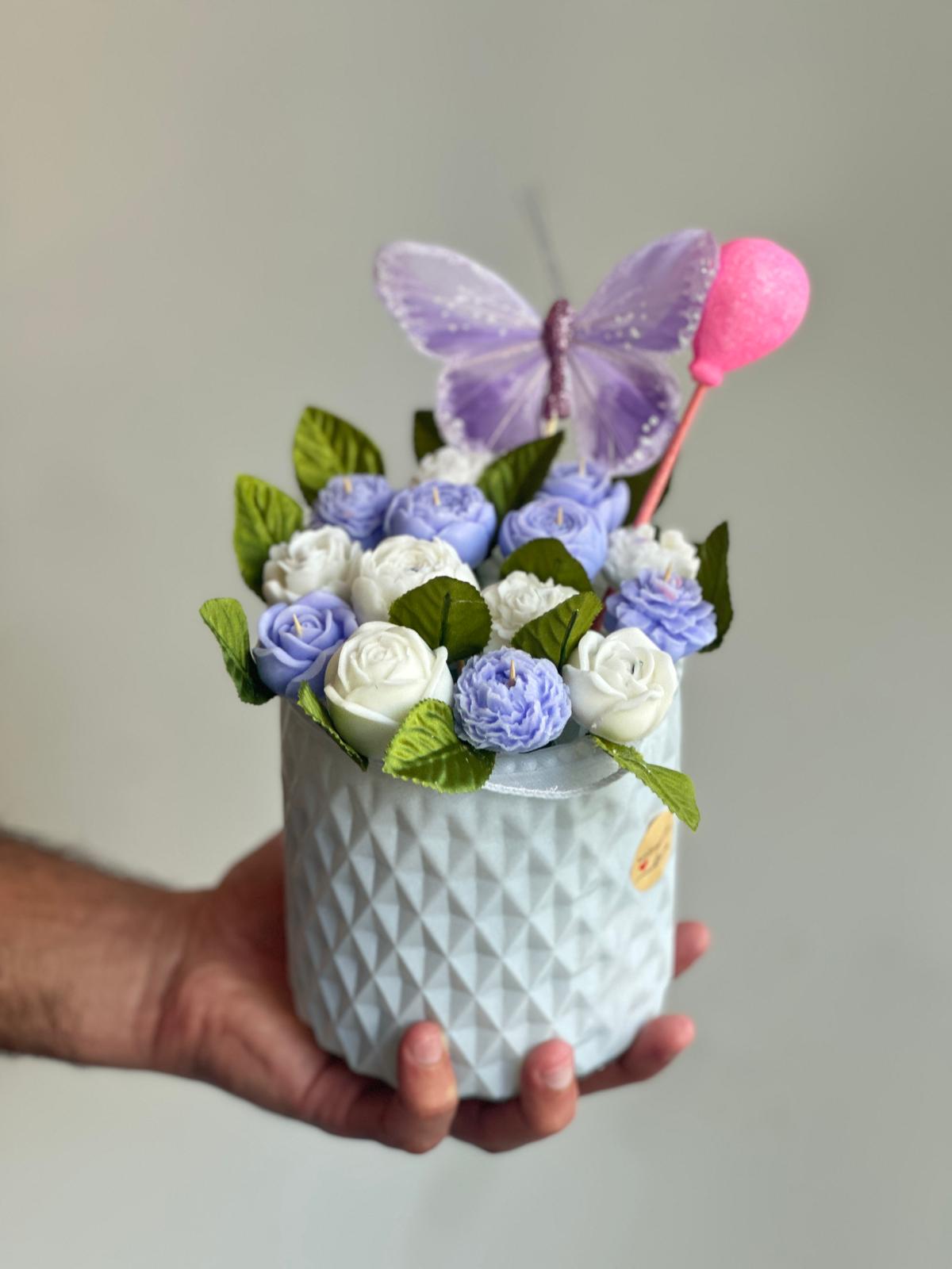 Lavender Lace Handmade Candle