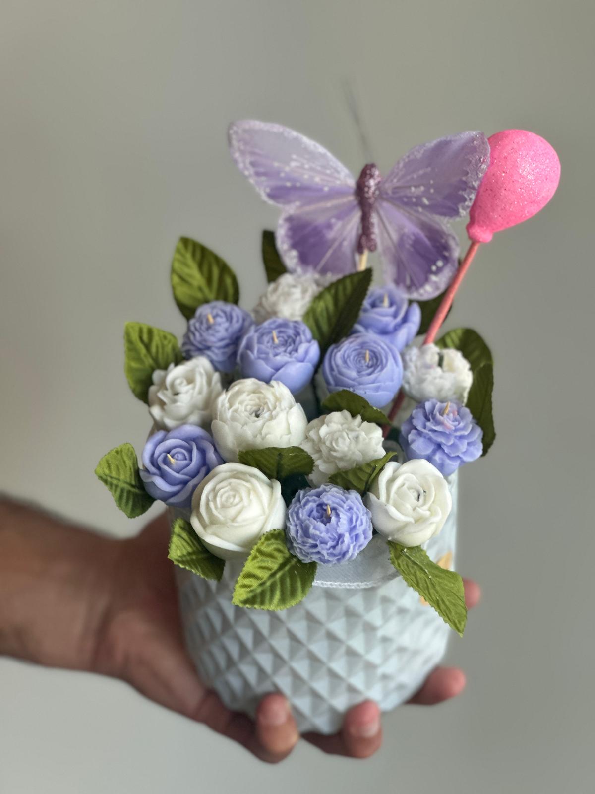 Lavender Lace Handmade Candle