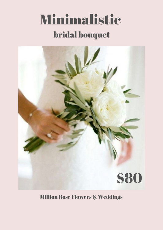 minimalistic bridal bouquet weddings bride wedding day 