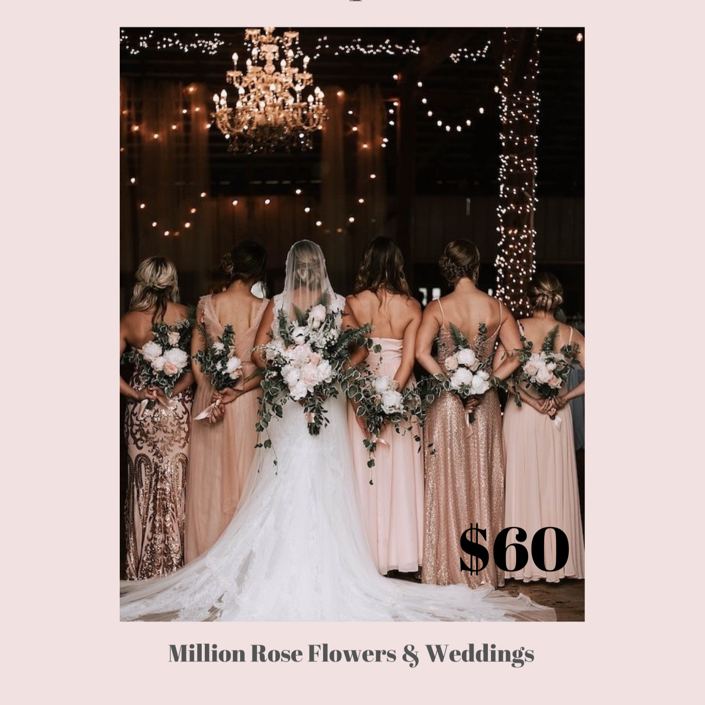 Beautiful bridesmaid bouquet with fresh flowers, customizable design, and delicate arrangement, perfect for wedding parties.