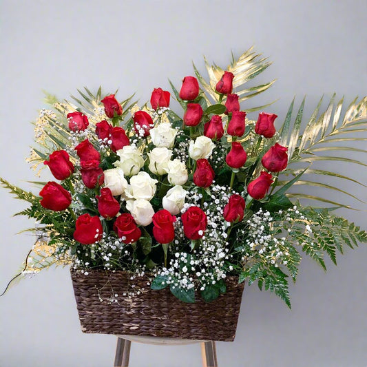 Queen & Love Flower Basket